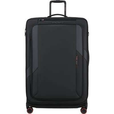 Samsonite Koffer - Glazed spinner 84/32 (4 wiel) lichtgewicht koffer - 54 x 84 x 36/39 cm - uitbreidbaar - zwart - 178 l