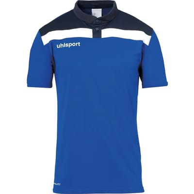 Uhlsport Offense 23 Polo Kinderen - Royal / Marine / Wit | Maat: 140