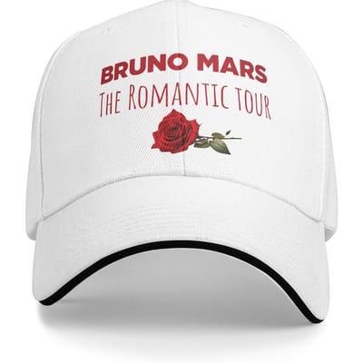 De Romantische Bruno Mars Sandwich Hoeden Volwassenen ,Hip-Hop Hoed Papa Hoed Verstelbare Polyester Baseballpet Hoge Kwaliteit One Size brown