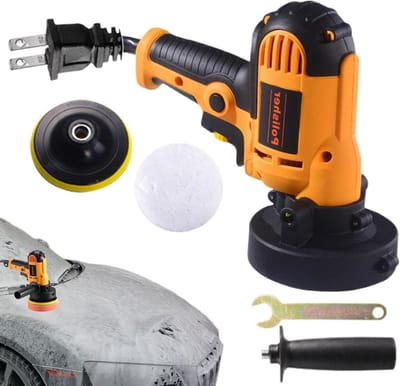 Polijstmachine - Waxmachine Slijpmachine - Auto Detailen - Multifunctioneel Gereedschap - 125 mm Schijfdiameter - Zwart