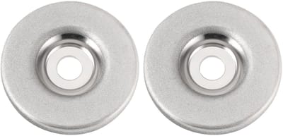 Dailygoods- Slijpschijf 56mm Diamant - 2 Stuks - 320 Grit - Geschikt voor Glas/Roestvrij Staal - Hoge Slijpsnelheid - Eenvoudig te Installeren - Diamantschijf