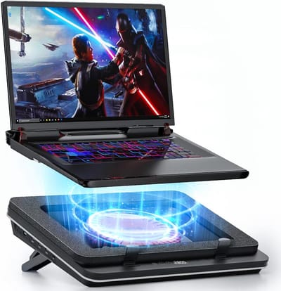 Laptop Koelpad - Laptop Ventilator - Laptop Koelen - Krachtige Turboventilator - 14-19 Inch - Zwart