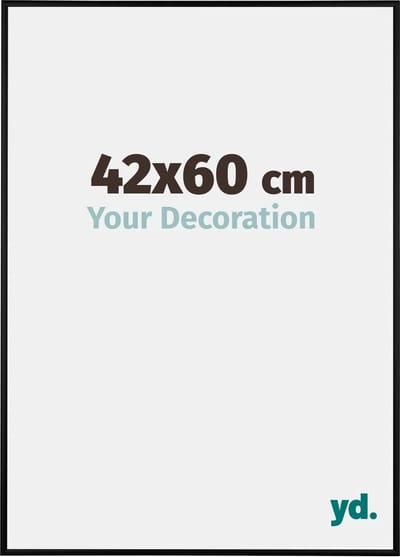 Your Decoration - Fotolijst 42x60 cm - Aluminium - Zwart Mat - Kent