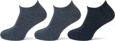 Teckel Sneakersokken Lipje Katoen Multi Grijs 43-46 3 paar