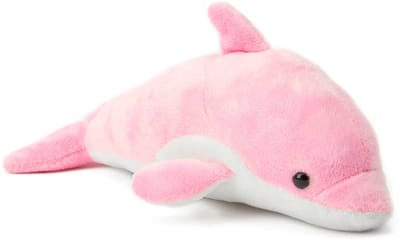Dailygoods- Knuffeldier Roze Dolfijn - Zacht Speelgoed - Knuffelig Speelgezelschap - Fantasiespel - Veilig voor Kinderen - 12-15 cm - Pluchen Speelgoed