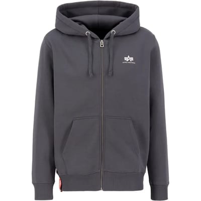 Hooded sweatshirt met rits Alpha Industries Basic