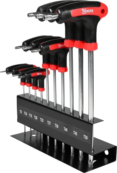 Schroevendraaierset - Torx - T-greep - 10 delig