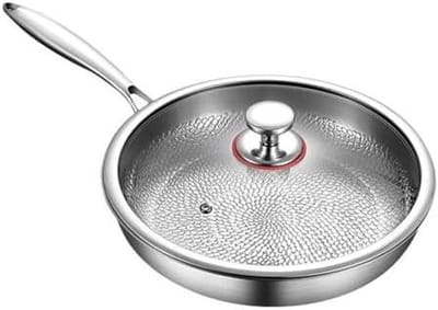 Titanium Koekenpan - Antiaanbakpan Kookgerei - Gezond Koken - Ultra Krasbestendig - 28 cm - Grijs