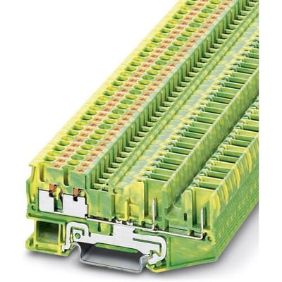 Phoenix Contact 3209688 Aardklem 3-etages 5.2 mm Snelaansluiting Groen, Geel 50 stuk(s)