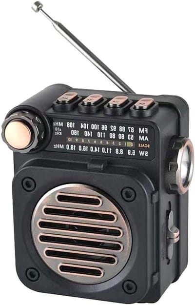 Draagbare Mini Radio - FM AM Ontvanger - Muziek Luisteren - Ingebouwde Luidspreker - 11 x 7 x 11 cm