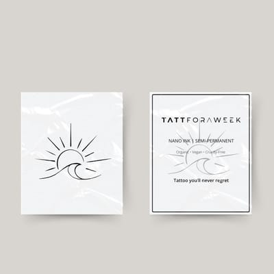 Tijdelijke tattoo beach | Neptattoo volwassenen | Tijdelijke tattoo voor volwassenen | Temporary tattoo | Plaktattoos voor volwassenen | Neptattoos | Probeer zorgeloos een tattoo | tattforaweek