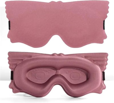 3D Slaapmasker - Oogmasker Nacht - Volledige Lichtblokkade - Verstelbare Riem - 1 Stuks - Zwart