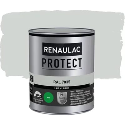 Renaulac Lak Protect - Mat - Lichtgrijs Ral 7035 - 750ml