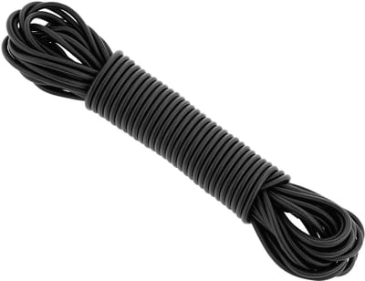 Dailygoody - Gummiseil Expanderseil - Weerbestendig elastisch - 3mm x 10m - Geschikt voor binnen en buiten - Zwart