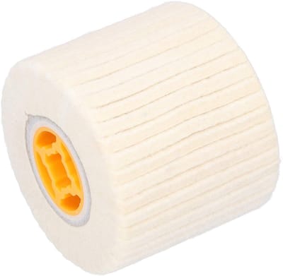 Dailygoods- Draadtekenschijf Wol - Polijstschijf 120 x 100 mm - Voor Roestvrij Staal - Hoogglans Polijsten - Kunststof Kern - 455 gram