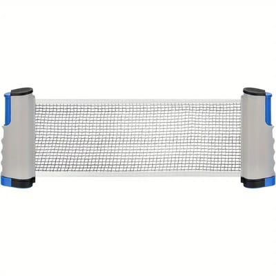 Oneay Universeel telescopisch pingpongnet, draagbaar netframe, draagbaar pingpongnet van 170 cm met clipbevestiging, geschikt voor thuis- en buitengebruik.
