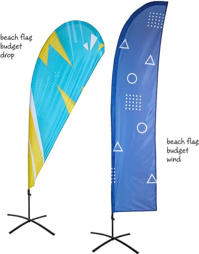 Beach Flag Budget Wind en Drop Small - Syna BFB-S
