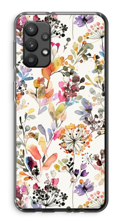Hoesje geschikt voor Samsung Galaxy A32 4G hoesje - Wilde grassen - Soft Cover Telefoonhoesje - Bescherming aan alle Kanten en Schermrand