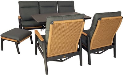 Louviers lounge set midnight grey Oosterik Home