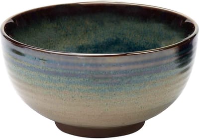 Okarito Lagoon Ontbijtbol D16xh8,5cmzand-blauw
