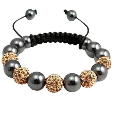 Fako Bijoux® - Armband - Disco Dots - Combi - Goudkleurig