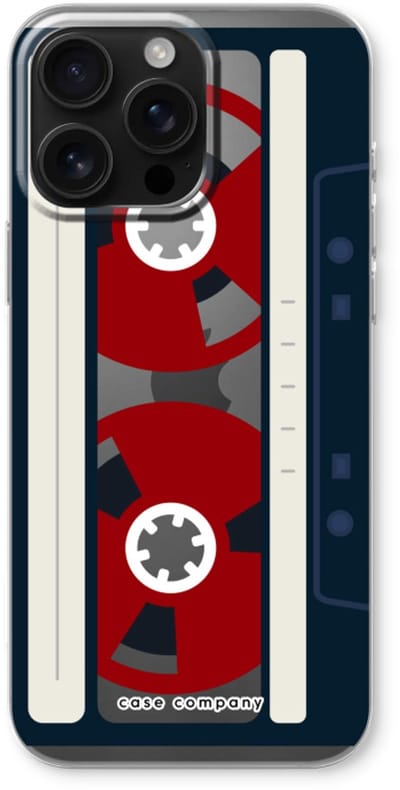 Case Company® - Hoesje geschikt voor iPhone 16 Pro Max hoesje - Here's your tape - Soft Cover Telefoonhoesje - Bescherming aan alle Kanten en Schermrand