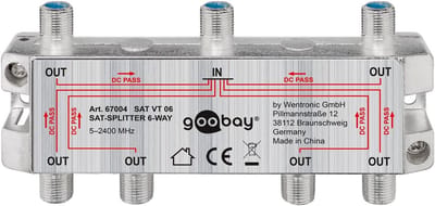 Pro SAT-splitter 6-way 6 ports