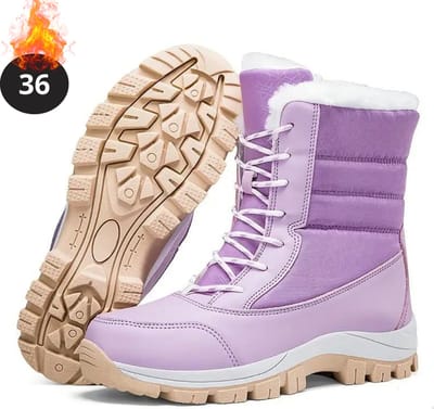 Nivard Snowboots - Sneeuwschoenen - Sneeuwboots - Dames - Wintersport - Ski - Skischoenen - Paars - 36- Laarzen