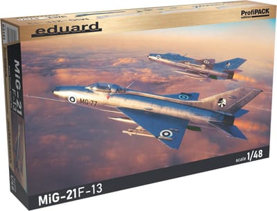 Eduard Modelbouwpakket Militaire voertuigen - 82191 Mikoyan-Gurevich MiG-21F-13 - ProfiPACK - Sovjet Straaljager Plastic - 1:48 - Modelbouw