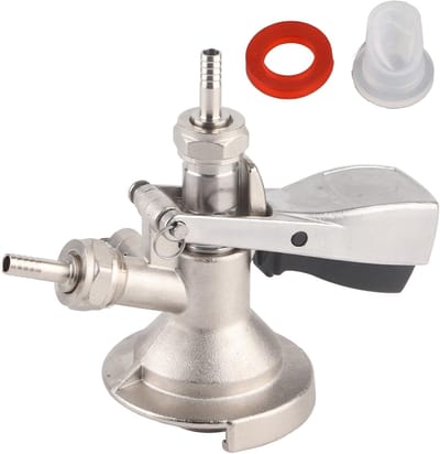 RVS Type Keg Coupler voor Bierdispenser - Verbeter uw Bar, Café of Restaurant met Professionele Connector en Toebehoren 17 x 14 cm