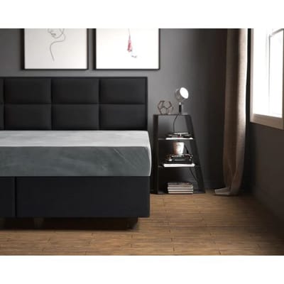 Sleeptime Hoeslaken Velvet Grijs - 160 x 200 cm + 30 cm hoekhoogte