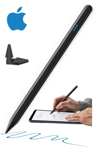 Avalue Stylus Pen voor iPads 2018-2025 - Alternatief voor Apple Pencil - Magnetisch met Palm Rejection en 2 Extra Punten