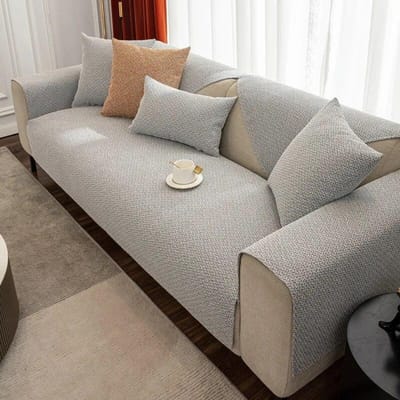 Linnen Woonkamer Bankhoes Vier Seizoenen Universeel Antislip Moderne Kussenhoes Rugleuning Effen Kleur Zacht Bankkussen Doek 70x70cm 1pcs