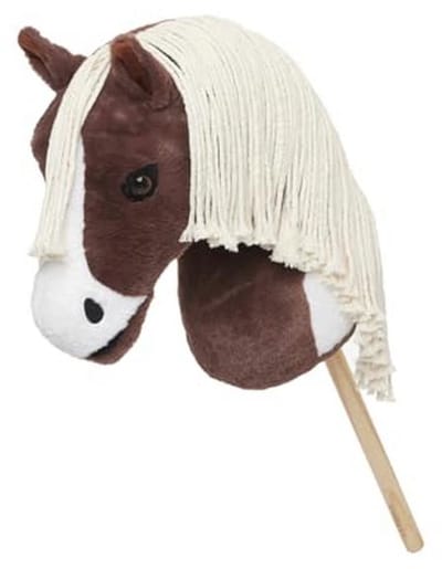 Hobby Paard - Speelgoedpaard met stok - Urenlang speelplezier - Realistische kop - 80 cm - Gevlekt