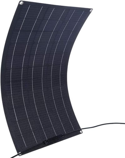 Flexibel Zonnepaneel - Lichtgewicht Bord - Off-grid Energie - Hoge Efficiëntie - 50W 18V - Zwart