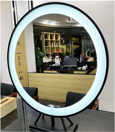 Kapspiegel LED - Verstelbare Verlichting - Make-up Aanbrengen - Dubbelzijdig - 50 cm - Zwart