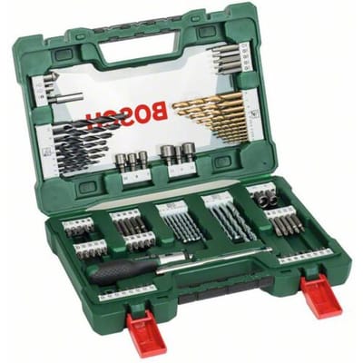 Bosch Accessories V-Line 2607017195 Boor- en bitassortiment 91-delig Metaal, Steen, Beton, Hout, Metselwerk, Plexiglas