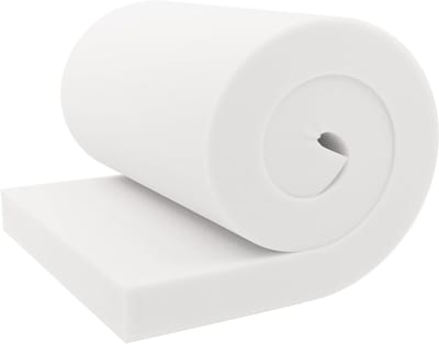 Schuimrubber Kussen - Vulling Interieur - Meubel Reparatie - Hoge Dichtheid Stevig - 3x16x36 Inch - Wit