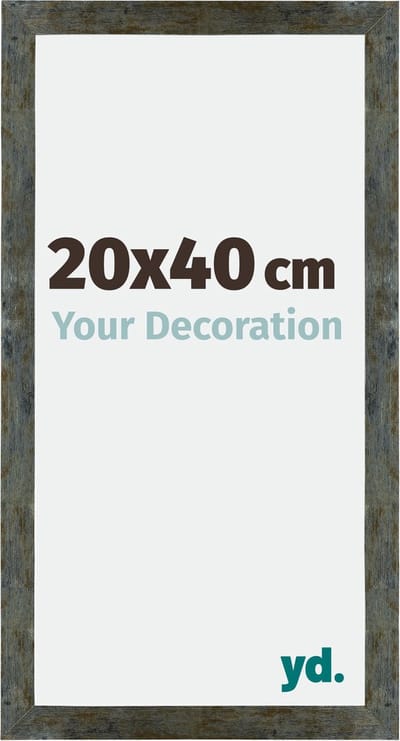 Your Decoration - Fotolijst 20x40 cm - MDF - Blauw Goud Gemeleerd - Mura