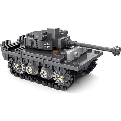 Tweede Wereldoorlog Ww2 Leger Militaire Soldaten Zagen De Koningstijger Zware Tank Doe-Het-Zelf Model Bouwstenen Bakstenen Kinderen Speelgoed