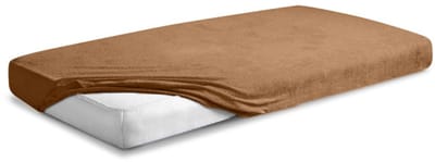 Matex Premium Frotte Hoeslaken - 130x190x20 - Lichtbruin
