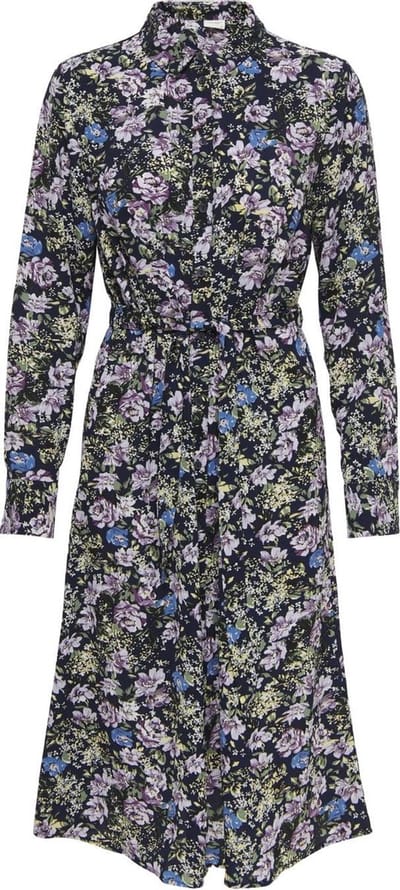 JDY - JDYPIPER L/S ABOVE CALF DRESS WVN - Dames - Maxi jurken
