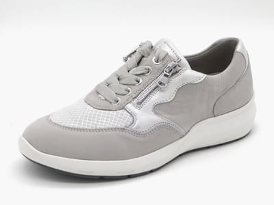 Waldläufer Bungeez Dames Veterschoen - 831M01-501-424 Lichtgrijs - Wijdte M - Maat 4½ (37.5)