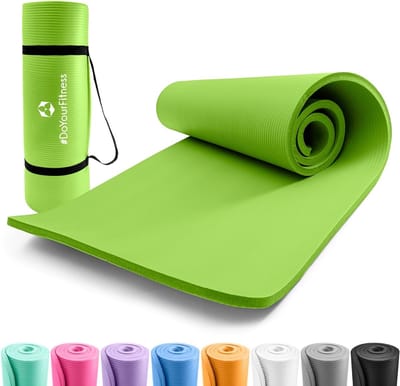 Yogamat Antislip XXL voor Binnen en Buiten, 183 cm x 61 cm tot 190 cm x 100 cm, Gewrichtsvriendelijk en Comfortabel voor Yoga en Gymnastiek