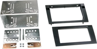 2-DIN Paneel geschikt voor Audi A4 B6 (8E) 2000-2009 - Seat Exeo (3R) 2009-2013 - kleur: Zwart