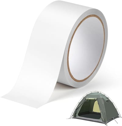 Zware Waterdichte Reparatietape voor Tenten, Huizen en Awnings - Onzichtbare Plakset voor Doeken, Vinyl en Beschermhoezen - 5cm x 7cm