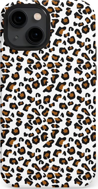 Casetastic Hoesje Geschikt voor Apple iPhone 13 Mini Magsafe - Stijlvolle Beschermende Duo-layer Case - Panter abstractie