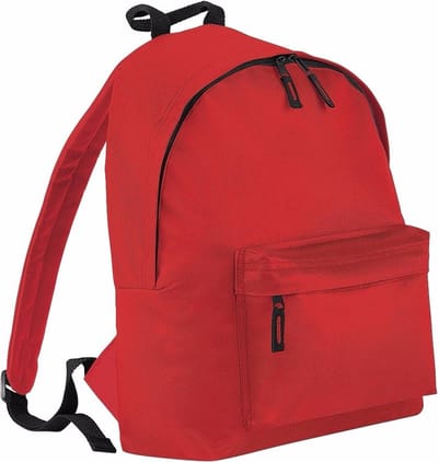 Bagbase Rugtas - rood - 14 Liter - rugzas voor kinderen - boekentas/gymtas - 38 x 28 x 19 cm