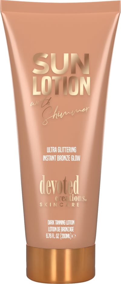 Devoted Creations - Sun Lotion with Shimmer - 200ml