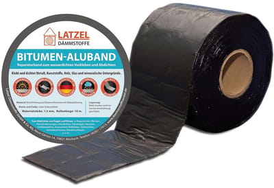Bitumen Afdichtingstape Zwart 75 mm - 10 Meter Rol